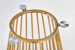 Stół Dabro transparentny/ złoty