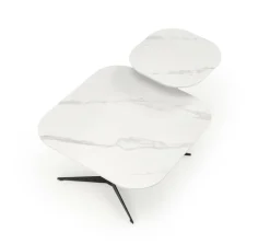 Stół Dalita mały biały marmur