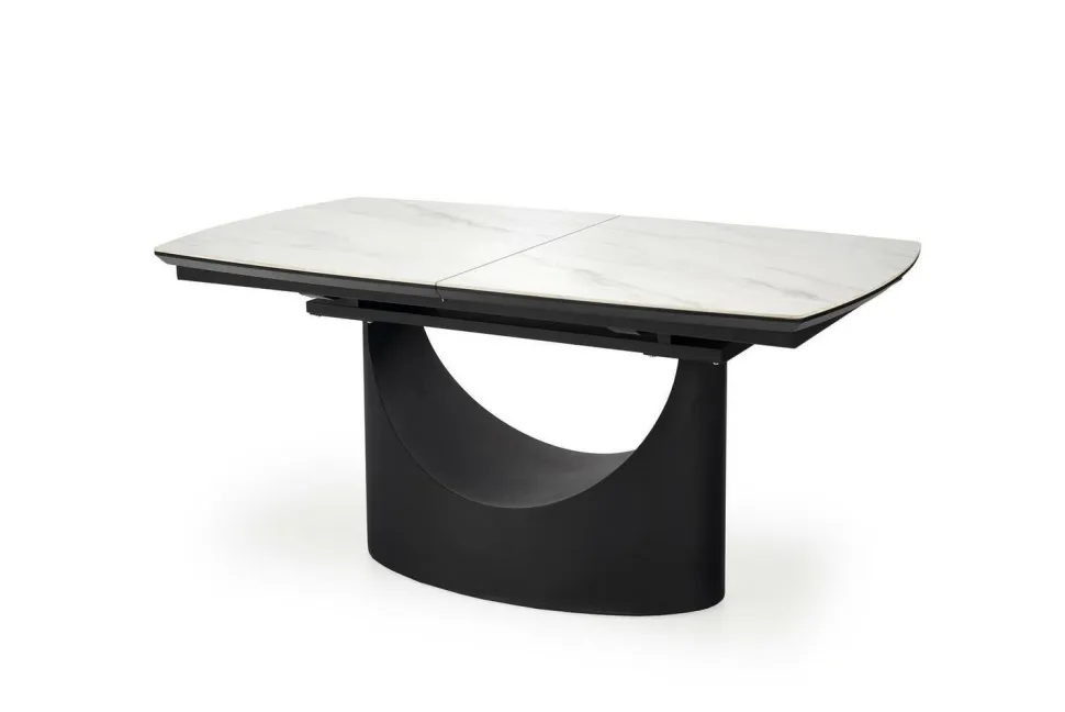 Stół Demin rozkładany, biały marmur