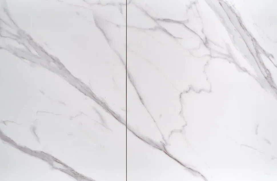 Stół Demin rozkładany, biały marmur