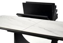 Stół Demin rozkładany, biały marmur