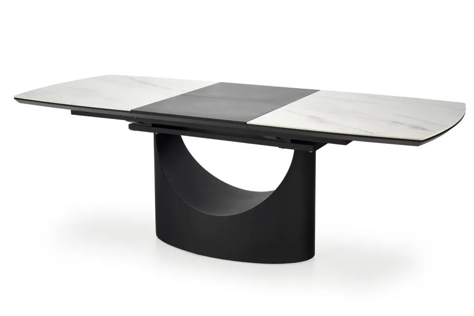 Stół Demin rozkładany, biały marmur