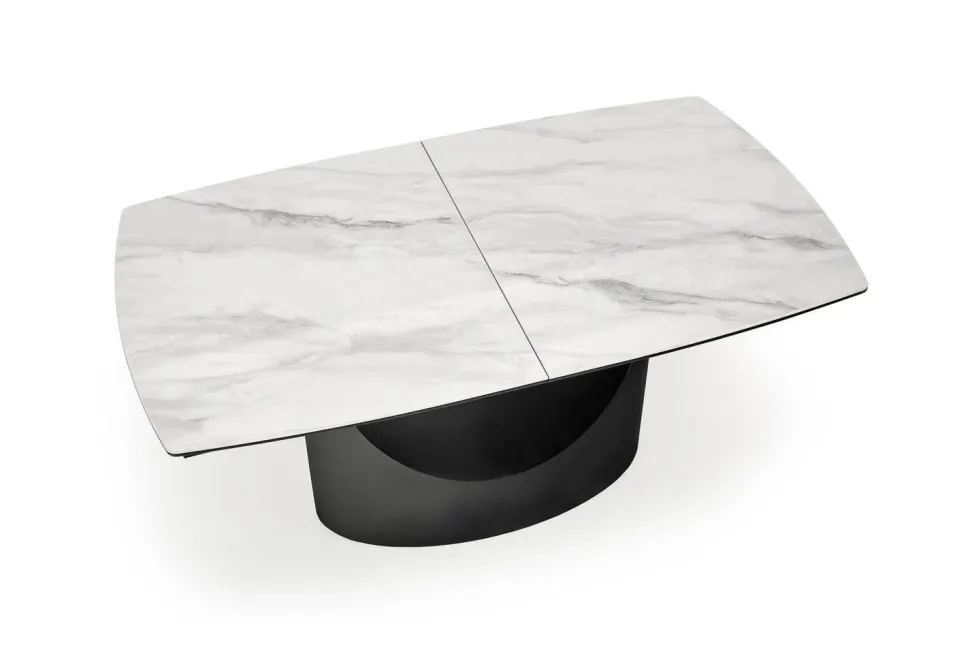 Stół Demin rozkładany, biały marmur