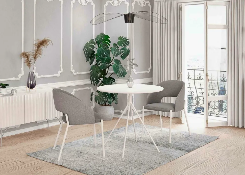 Stół Difo okrągły biały