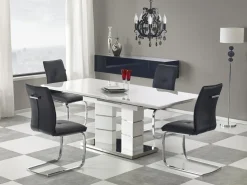 Stół Dorel rozkładany biały 90/160-200