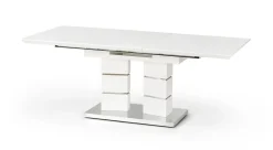 Stół Dorel rozkładany biały 90/160-200