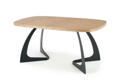 Stół Dovel rozkładany, dąb naturalny/czarny