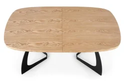 Stół Dovel rozkładany, dąb naturalny/czarny