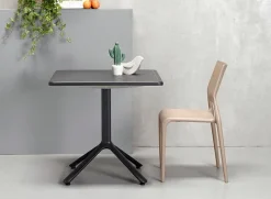 Stół Eco z wzorem antracytowy 70 cm