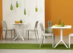 Stół Eco z wzorem beżowy 70 cm