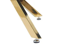 Stół Edward Biały Marmur/Złoto