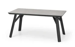 Stół Faxil jasny beton/ czarny