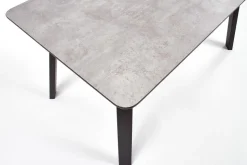 Stół Faxil jasny beton/ czarny