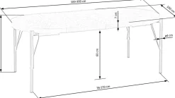 Stół Fermino rozkładany dąb naturalny /