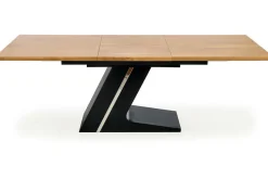 Stół Ferros rozkładany,naturalny/ czarny