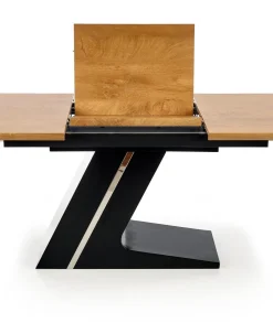 Stół Ferros rozkładany,naturalny/ czarny