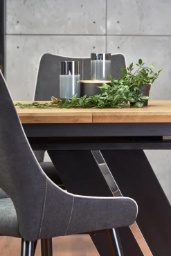 Stół Ferros rozkładany,naturalny/ czarny