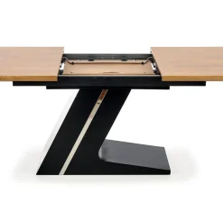 Stół Ferros rozkładany,naturalny/ czarny