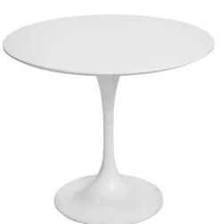 Stół Fiber 90 inspirowany Tulip Table MDF biały okrągły