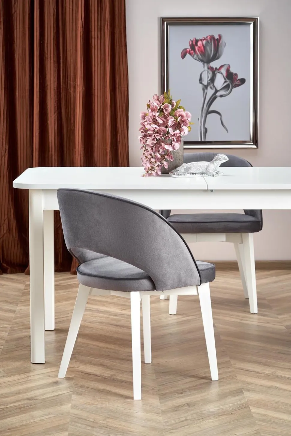 Stół Flora rozkładany biały