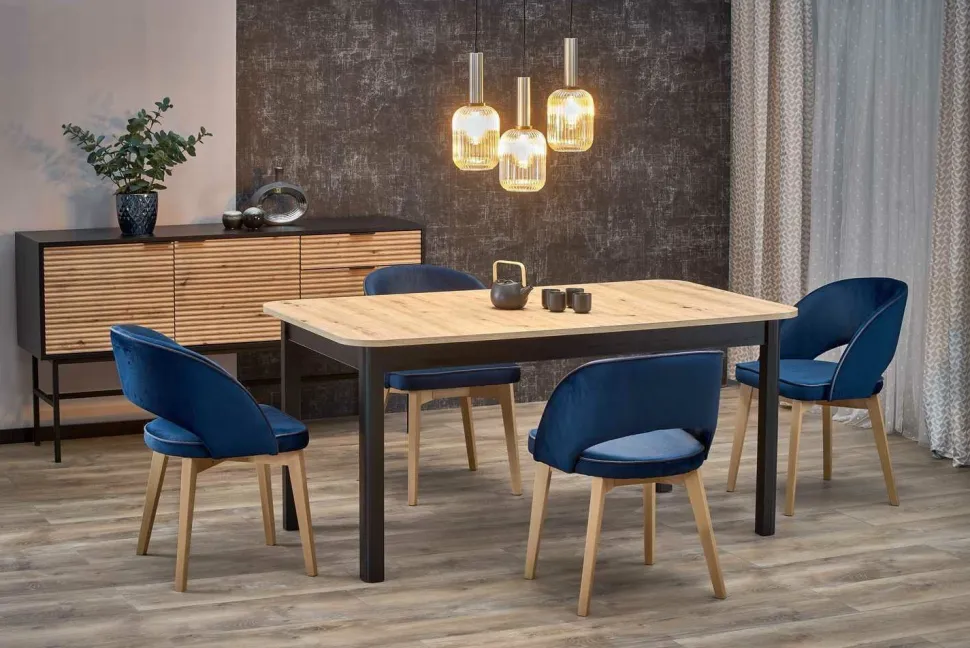 Stół Flora rozkładany, dąb artisan