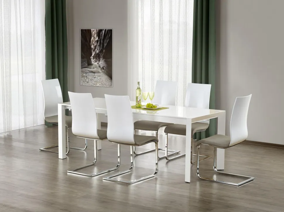 Stół Foles XL rozkładany biały 80/130-250cm