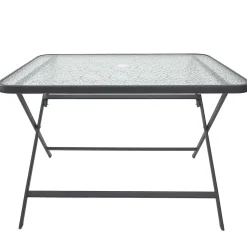 Stół Formentera ze szkła hartowanego szary