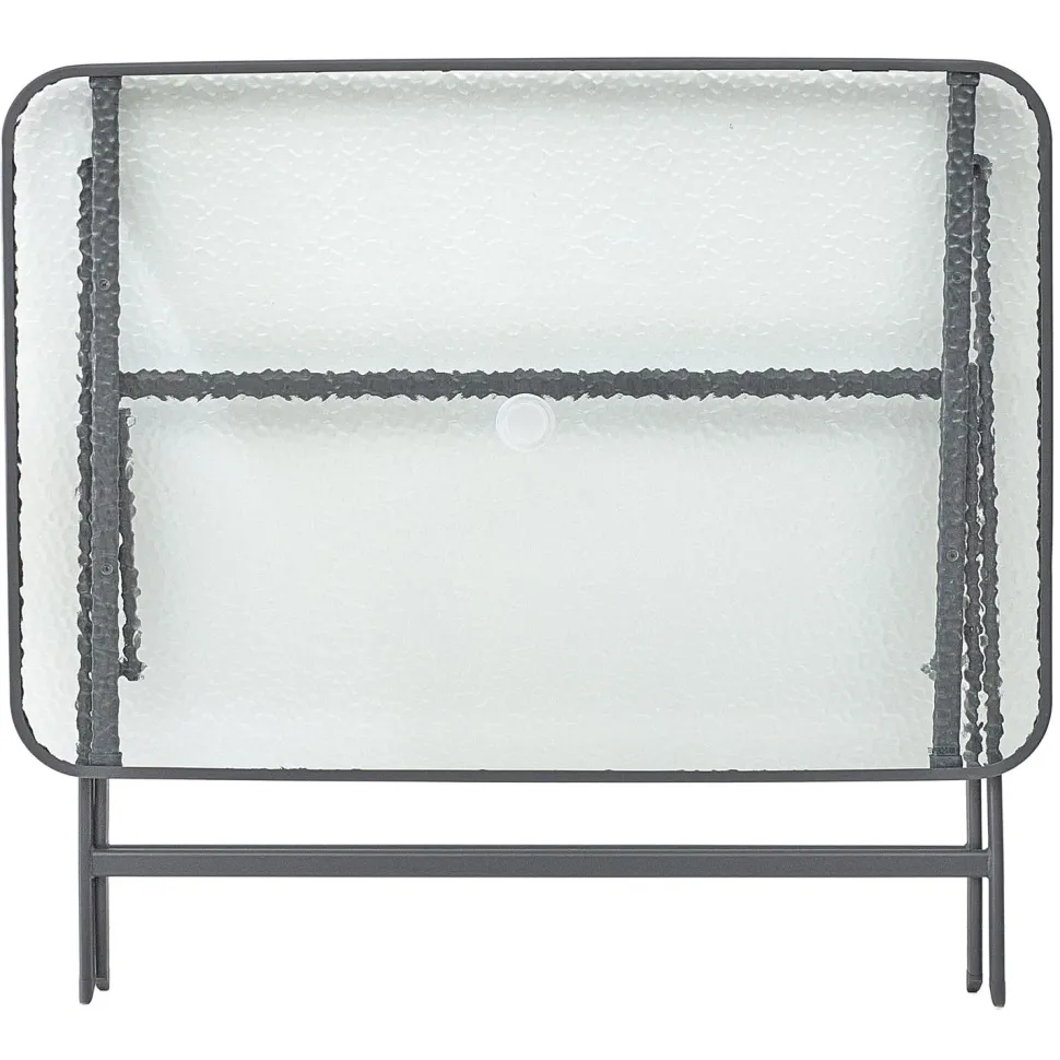 Stół Formentera ze szkła hartowanego szary