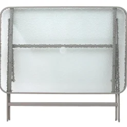 Stół Formentera ze szkła hartowanego beżowy