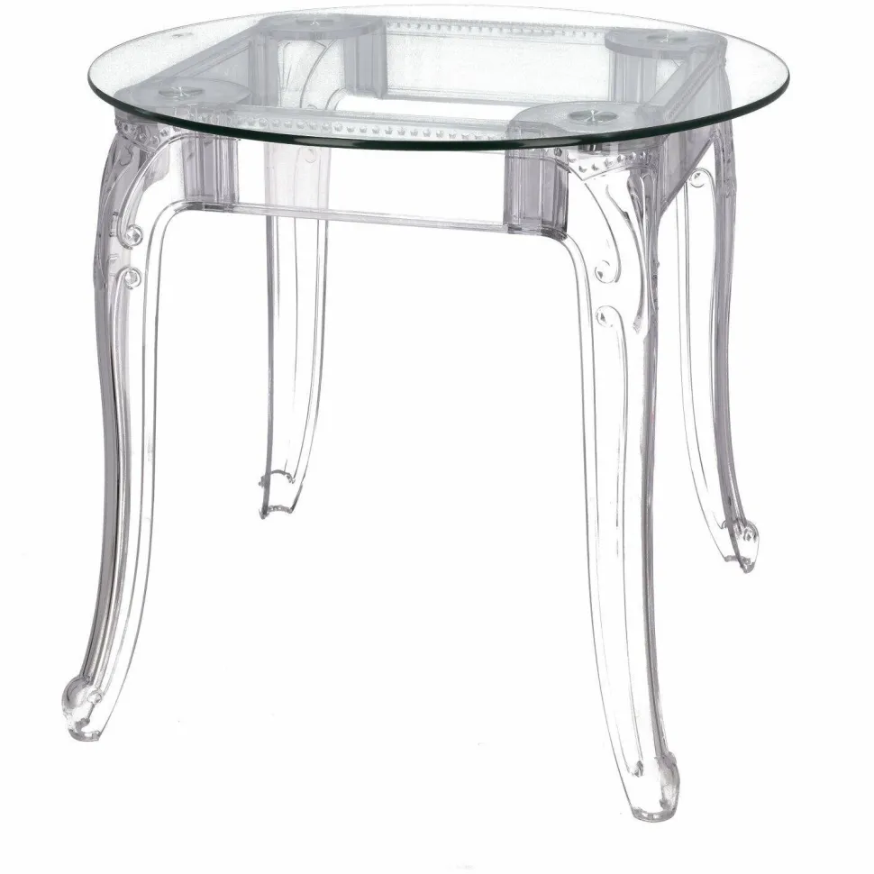 Stół Ghost 80cm transparentny glamour