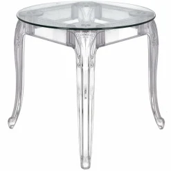 Stół Ghost 80cm transparentny glamour