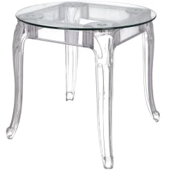 Stół Ghost 80cm transparentny glamour