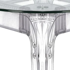 Stół Ghost 80cm transparentny glamour