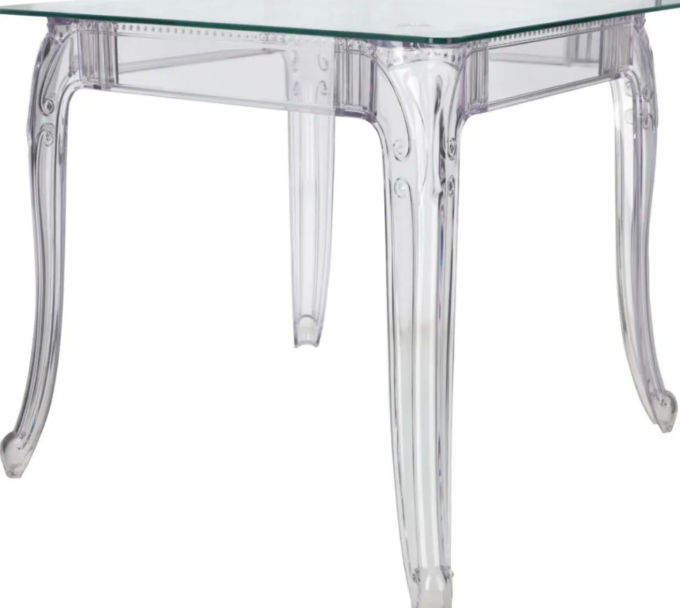 Stół Ghost 80x80cm kwadratowy transparentny