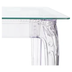 Stół Ghost 80x80cm kwadratowy transparentny