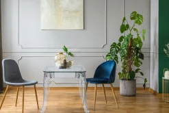 Stół Ghost 62x62cm transparentny glamour