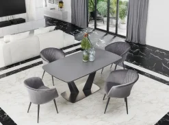 Stół Goraf rozkładany, ciemny popiel/