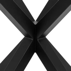 Stół Heaven 119 cm okragły czarny/        transparentny