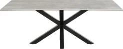 Stół Heaven 200x100 cm szary/czarny