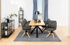 Stół Heaven 220x90cm naturalny/czarny