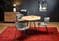 Stół Hexis, naturalny/ czarny