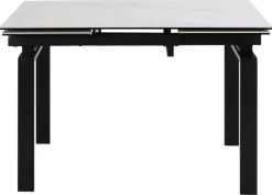Stół Huddersfield biały/czarny 85/120-200cm