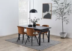 Stół Huddersfield czarny 160x85