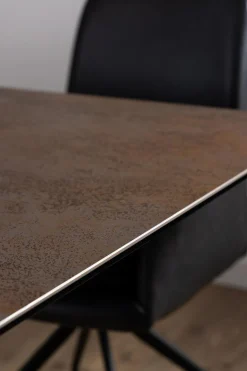 Stół Irwine 200/240x100cm brązowy/czarny