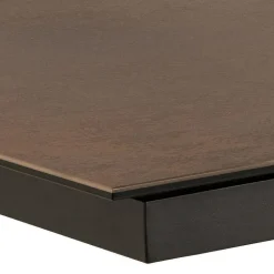 Stół Irwine 200/240x100cm brązowy/czarny