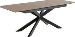 Stół Irwine 168/210x90cm brązowy/czarny