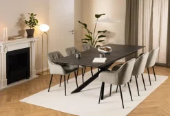 Stół Irwine 200/240x100cm czarny