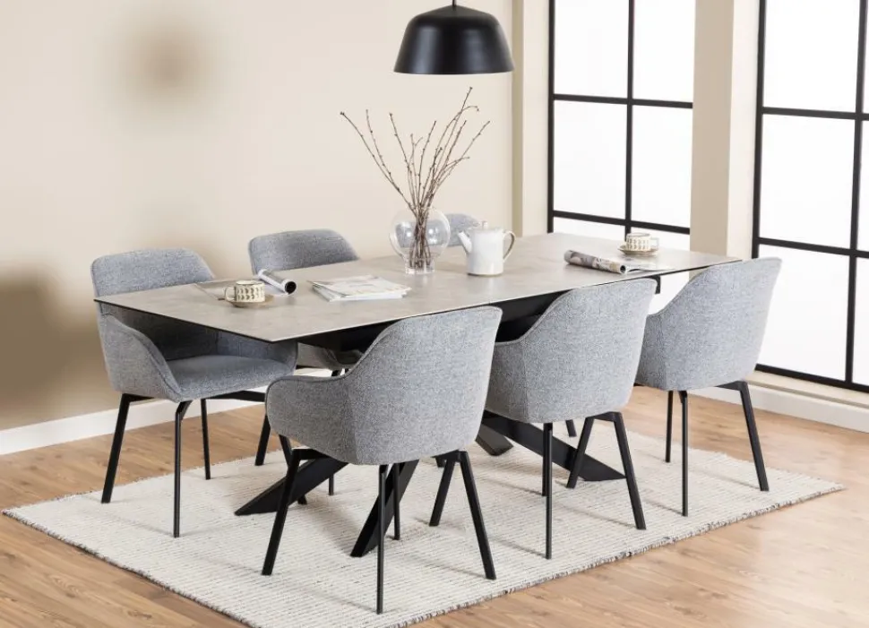 Stół Irwine 168/210x90cm grey Anista