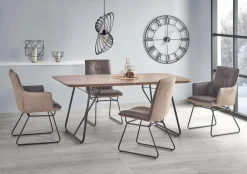 Stół Linked orzech / czarny