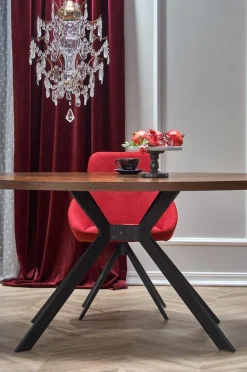 Stół Locco orzechowy/czarny